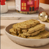 Pistachio Shortbread (No Sugar Added)